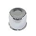 AYZH 4 Pack Chrome Steel Center Caps Push Thru for Trailer Wheel Rims 4.25