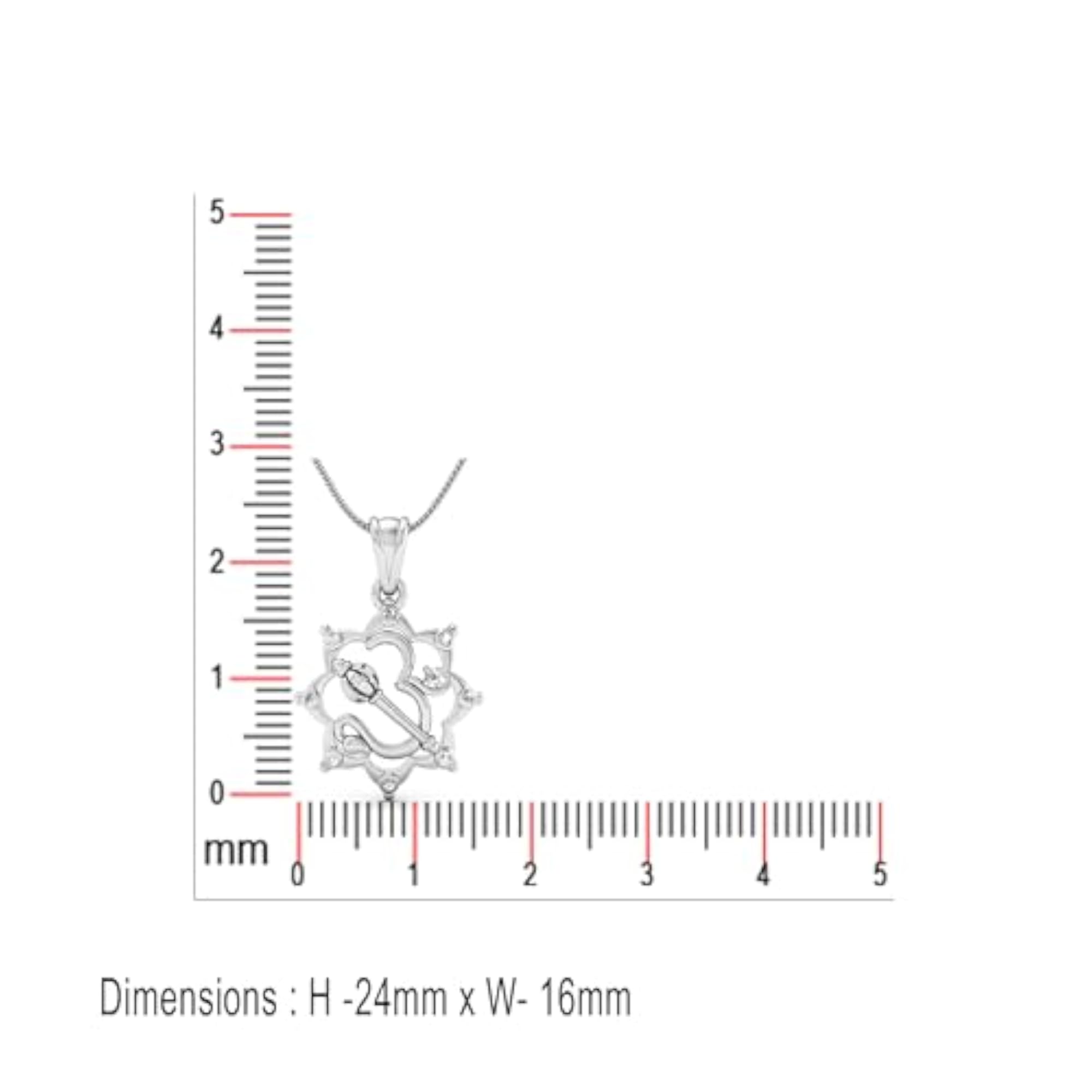 Stylish 925 Sterling Silver Unisex Om Gada Pendant
