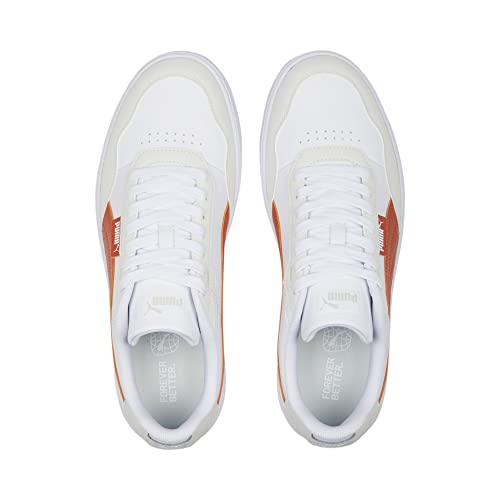 Image of PUMA Men's Court Ultra Lite Sneaker, Puma White Chili Powder Vapor Gray, 9