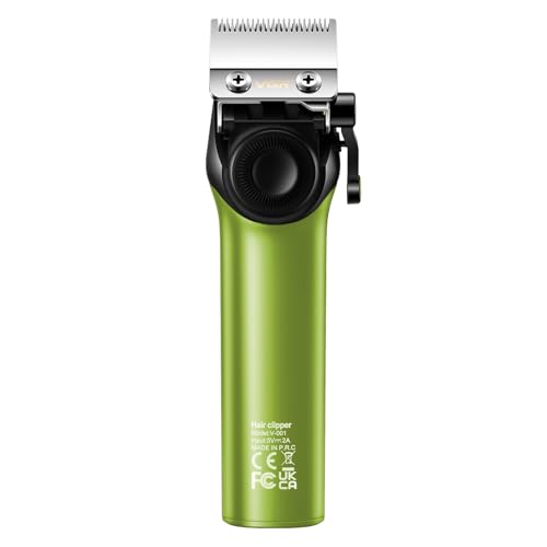 VGR 001 Cortapelos Profesional para Hombre, Inalámbrico Maquina de Cortar Pelo para Barbería, Cuchillas de Cerámica Cortadora de Pelo, 9000 RPM, Pantalla Digital LED, Cuerpo de Metal, Verde - imagen 2