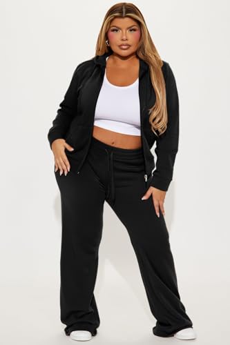 CLOCOR Women 2 Piece Outfits Sweatsuit Long Sleeve Zip-Up Hoodie Fall Winter Casual Jogger Sweatsuit Sets with Pocket3