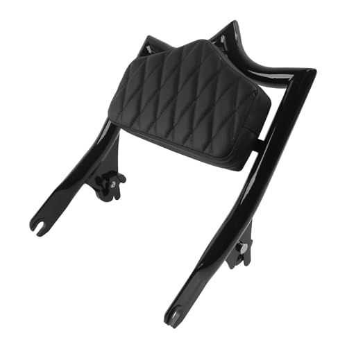 Sissy bar amovible avec appui-dos passager pour moto Street Glide et Electra finition noir mat