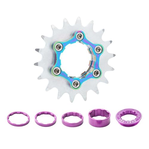HDOYTXXM 16T 18T Bicicletas Single Speed Conversión Kits de Aleación de Aluminio Bicicletas de una sola velocidad Cassettes Freiläufe Rueda para Bicicletas