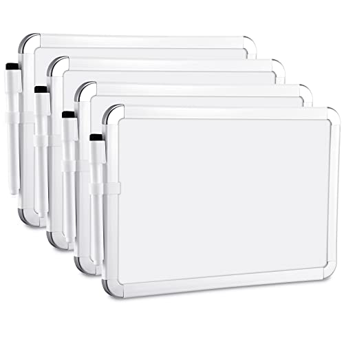 Sherr 4 Pcs 7 X 11 Inch Small White Board Dry Erase For Wall Board With Black Dry Erase Marker Pen White Board For Kid Student Small Dry Erase Board Mini White Board For Office #TOP27