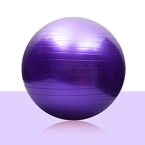 70% Off Everything Exercise Ball for Women, 65cm Fitness Ball Chair for Yoga Pilates Workout Guide Quick Pump Anti-Burst Balance Stability Yoga Ball for Birthing Core Strength Training Relieve Pain (Purple)