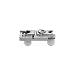 Produktbild BLUM CLIP Montageplatte, Zink, gerade, Einpressen, HV: Exzenter, Distanz 0 mm, Höhe 8,5mm