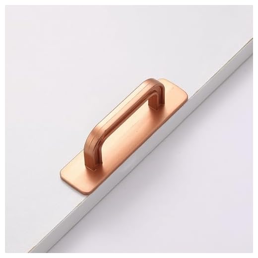 No Drill Door Handle Surface Mount Pull for Glass Cabinets -3.78" L x 1.18" W,Gold