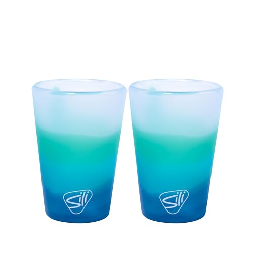 Silipint 1.5oz Silicone Shot Glasses – Pack of 2 Unbreakable,