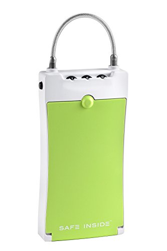SafeInside 4500G Portable Security Case for Securing Small Items with 3-Digit Combination Lock, Green