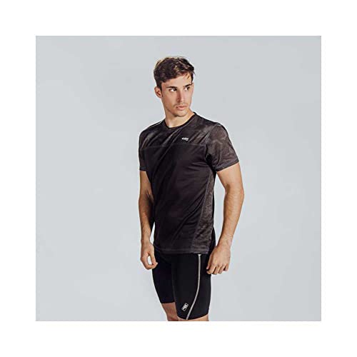 42K RUNNING - Camiseta técnica 42K MIMET Hombre Slate Grey Camouflage L