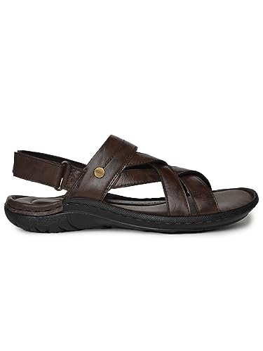Image of Buckaroo JERKO crumbald Leather Brown Casual Closed Sandal For Mens