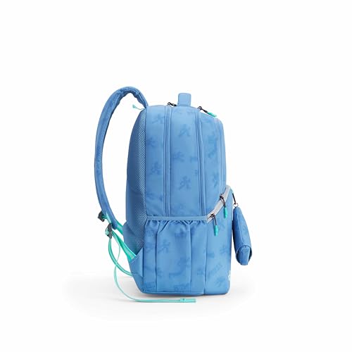 Image of American Tourister Uni-Teen | 32 Ltrs | 3 Compartments | Bottle Pocket | Ergonomic Padded Back Panel & Shoulder Straps | Secondary School Backpack | 1 Year International Warranty | Elemental Blue