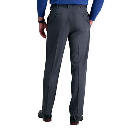 Image of Haggar Men's Cool 18 Pro Classic Fit Flat Front Casual Stretch Performance Golf Pant - Regular and Big & Tall