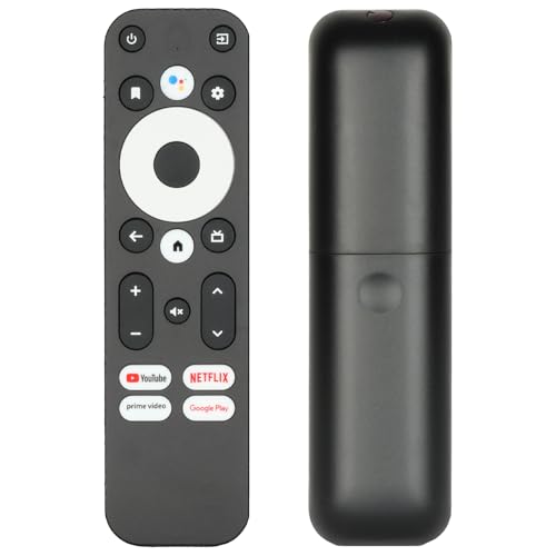 Mando a Distancia de Voz Compatible con MECOOL Smart Android TV Box KM2, KM2+, KM2 Plus, KM7 Plus, KD3, KD5,KP1,11.0 TV Box Sustitución Controlador con Youtube Netflix PrimeVideo Google Play Botones