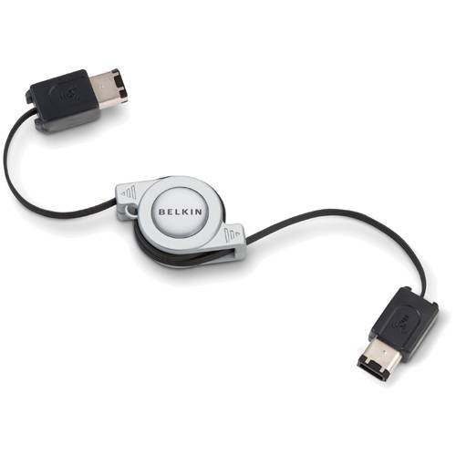 Retractable Firewire Cable 6Pin/6Pin 28Awg 2.6 #TOP23