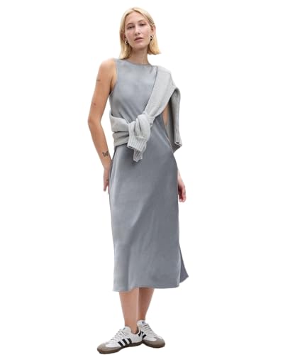 Image of GAP Women Sleeveless Polyester Classic Knee-Length Casual Dress