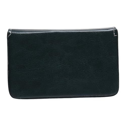 Image of JnD Notebook Card Holder Wallet - Slim, Multi-Functional, Premium Leather, RFID Blocking, Secure Closure, Compact, Durable, Stylish (Green)