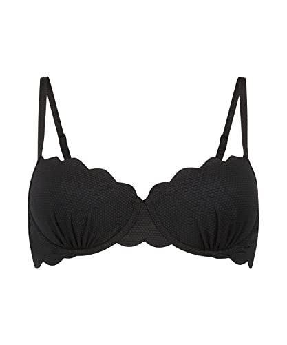 Hunkemöller Bikini Slip Rio Scallop - Nero - M