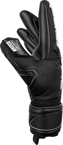 Reusch Attrakt Freegel Infinity Finger Support Goalkeeper Gloves, Black/White, Size 7 #TOP3