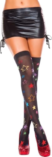 Image of ToBeInStyle Women's Fun Rainbow Harlequin Polka Dot Acrylic Socks