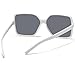 aisswzber Women's Chic Square Oversized Sunglasses Big Large Wide Fashion Shades for Women Men 100% UV Protection