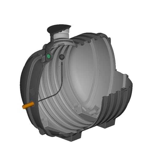 FLORANTIA Retentionszisterne 10000 Liter Aqua-Storm [ 6000 L Retentionsvolumen + 4000 L Nutzvolumen | Drosselwert frei wählbar ]
