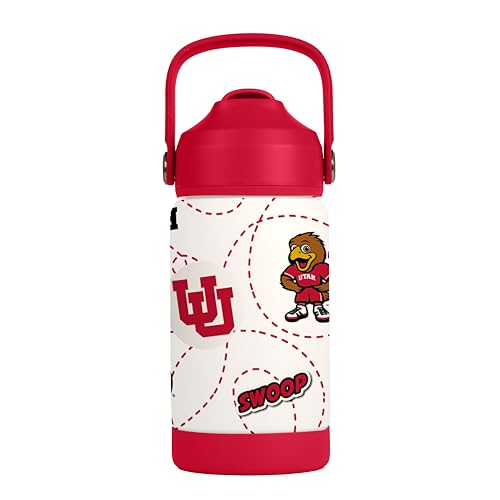 Image of Logo Brands NCAA Mascot Stainless-Steel Kids Bottle -Soft Silicone Mouthpiece, Easy To Carry, Kid-Friendly Design- Great For School & On-The-Go