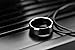 LerchPhi 8MM Titanium Mens Fashion Matte Brushed Black Custom Engrave Wedding Band Hypoallergenic Ring in Size 11.5