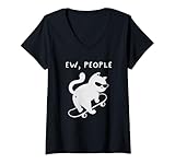 Photo Gallery donna ew people funny cat skateboard introvert sarcastic humor maglietta con collo a v Photo Gallery donna ew people funny cat skateboard introvert sarcastic humor maglietta con collo a v