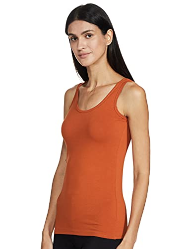 Image of Longies Women's Sleeveless Camisole (LWSLTPO2V001 D.Maroon & Rust10 S)