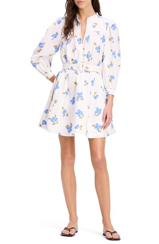 Robe chemise chic Kate Spade motif floral imprimé bouquet avec ceinture