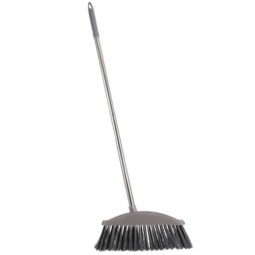 KICHOUSE Heavy Duty Broom Handle Large Brooms Grey for Kitchen Indoor Outdoor Cleaning