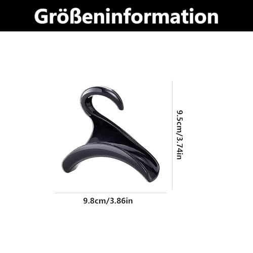 SSHUIKKAI 8 Stücke Taschen Aufhänger, Taschenbügel, Taschenhaken, Rucksack Aufhängen, Handtasche Kleiderbügel Haken Schrank, für Hängende Rucksäcke Schulranzen Schal Gürtel Und Krawatte(Schwarz)