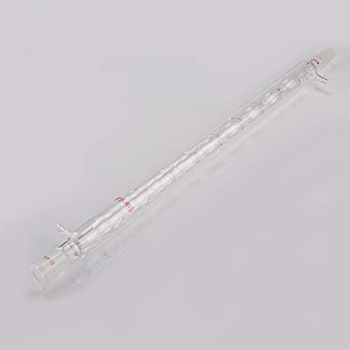StonyLab Allihn Destillation, Borosilikatglas Allihn Condenser Kühler mit 24/40 Joint 500mm Jack Length Lab Glass Allihnkühler Condensor