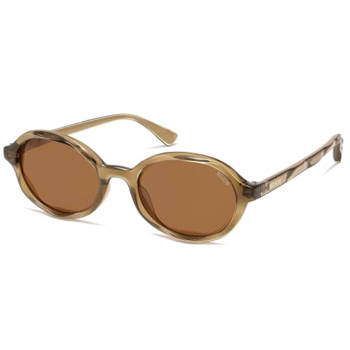 Image of SOJOS Trendy Polarized Oval Sunglasses for Women Men,Fashion Ovale Rounded Shades Fashion Wave Frame UV400 Protected SJ2697