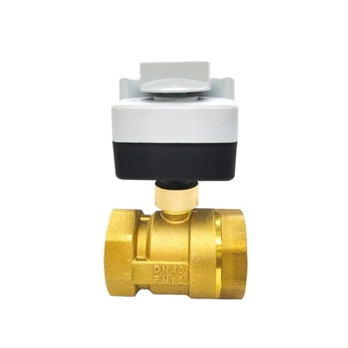 Vanne à bille électrique 1 1/2 laiton 220V à commande manuelle - 3