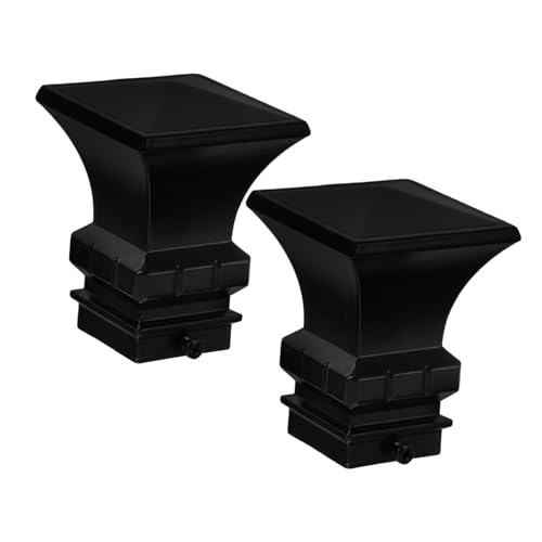 OUNONA Curtain Rod End Caps 2 Pack Roman Club Head Iron Decorative Ends for Drapery Pole Finials