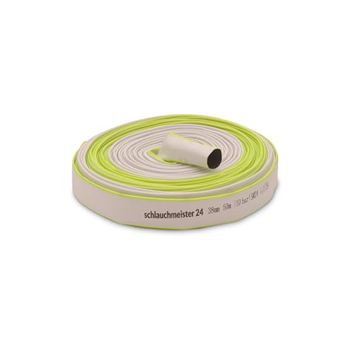 Tubo Industriale Schlauchmeister 10 Metri - Ø 32 Mm (1 1/4") - Per Acque Sporche, Costruzioni E Emergenze - Bianco/verde - Foto 4