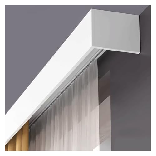 Caja de cenefa de cortina de aluminio que oculta rieles y viste techos de forma limpia, 4 m