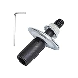 Stahl-Spindel-Adapter, Links-Rechtsgewinde, M10 für Schleifmaschinen, Schleifen, Polieren, Schaft, Motorwerkstatt, Werkzeuge, schwarz, silber, 68 mm (rechts-10 mm)