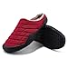 Zonkacen Unisex Male Female Fashion Closed Toe Cotton Indoor Shoes for Spring Autumn Office Sport Hiking Camping Trekking Driving Walk Dog Snowy Weather Day Red 8.5 Men/10 Women