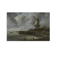 輸入雑貨　天然水晶石　『ロイスダールヴェイクの風車』　クリスタルアート Amazon.co.jp: JAnjiaLxY 天然石 置物 クリスタル 木 玄関