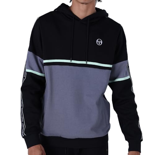 Sergio Tacchini Midday Hoodie, 507 - Black Quiet Shade, L/XL