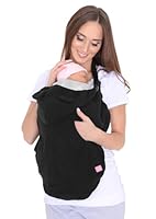 Mija - Tragecover, Universal Bezug für Baby Carrier/Tragetücher/Cape 4023 (Schwarz/mit Vögeln)