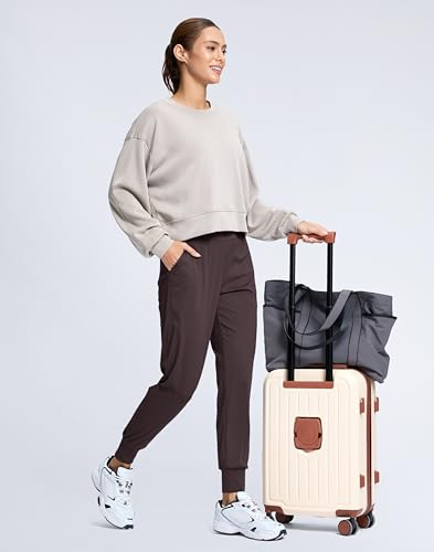 Image of SANTINY Women's Joggers Pants with Pockets Lightweight High Waisted Athletic Gym Workout Pants for Women Yoga Travel