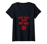 Photo Gallery donna love is like punk not dead - uomo donna, gender maglietta con collo a v Photo Gallery donna love is like punk not dead - uomo donna, gender maglietta con collo a v