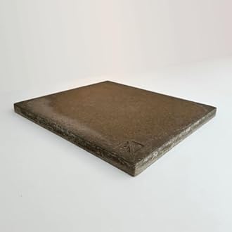 Effeuno Biscotto Clay Baking Pizza Stone, Pizza Oven Stone 40x34.5x2.8cm