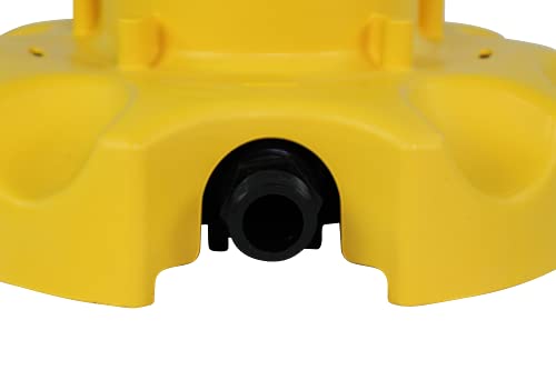 Image of WAYNE - WaterBUG AUTO 1 /4 HP 1900 GPH Auto On /Off Submersible Pump with Multi-Flo Technology - Water Removal and Transfer Pump, Yellow | Auto On /Off Switch, Drains to 1 /2 inch Surface, 23 ft. Max Head, Debris-Filtering Strainer, Fits Standard Garden Hose