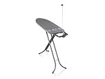 Leifheit Bügeltisch AirBoard M Black, Bügelbrett mit Zwei-Seiten-Bügeleffekt, modernes Design, 120 x 38 cm, höhenverstellbar für rückenschonendes Bügeln, Stabiler Stand