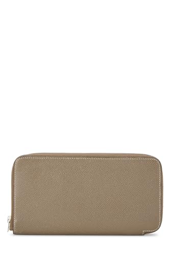 Pre-Loved Etoupe Epsom Silk'In Continental Wallet, Grey